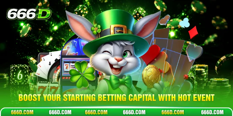 Boost your starting betting capital with hot event
